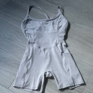 Women's Gray Sleeveless Bodysuit/Vitality Daydream® Stitch Jumper Crescent Moon